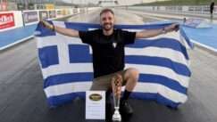 Σημαντική Διάκριση για τον Ηλείο Γιάννη Λαμπρόπουλο (video) στον 1ο Ευρωπαϊκό Αγώνα Dragster στη Santa Pod Raceway της Αγγλίας!